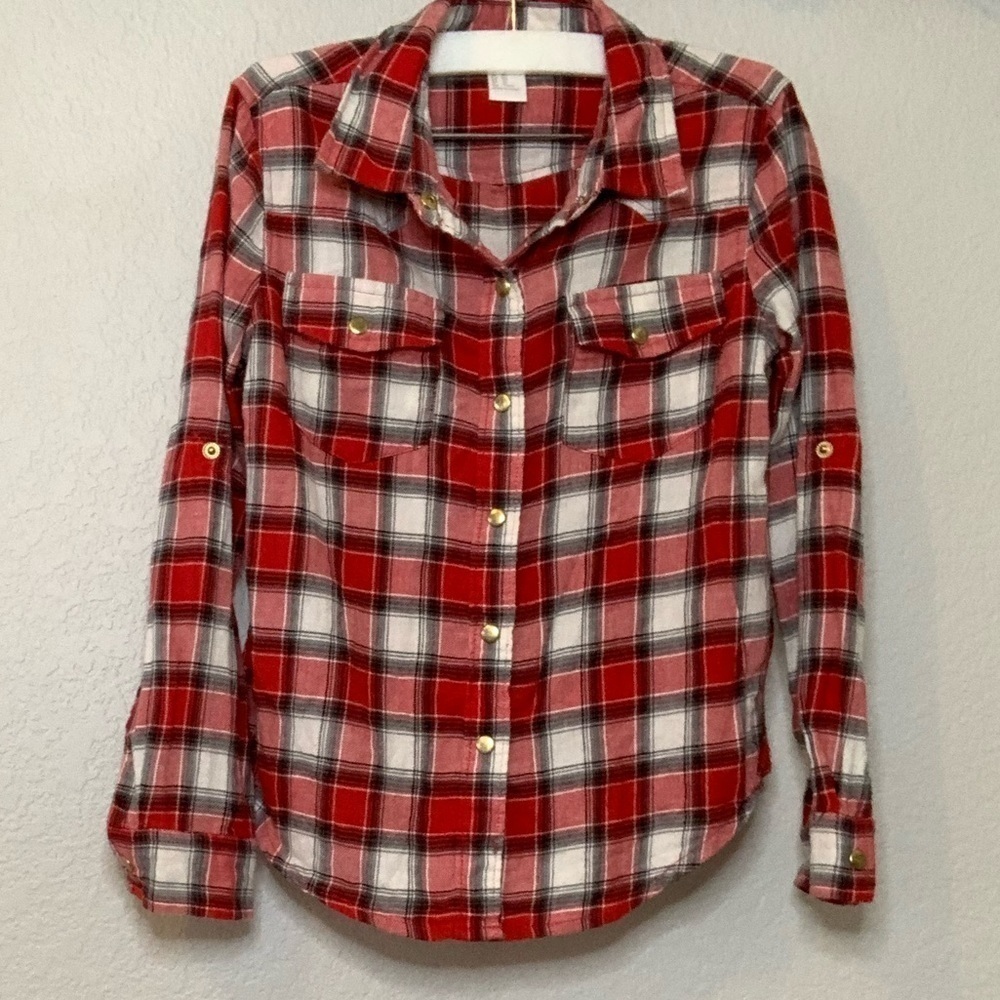 Forever 21 Little/Big Girl’s Flannel Shirt (5-6T) - Picture 7 of 8